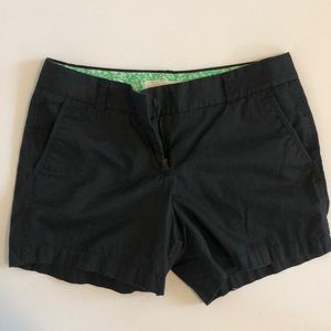 J. Crew Classic Twill Short, Black, Size 6